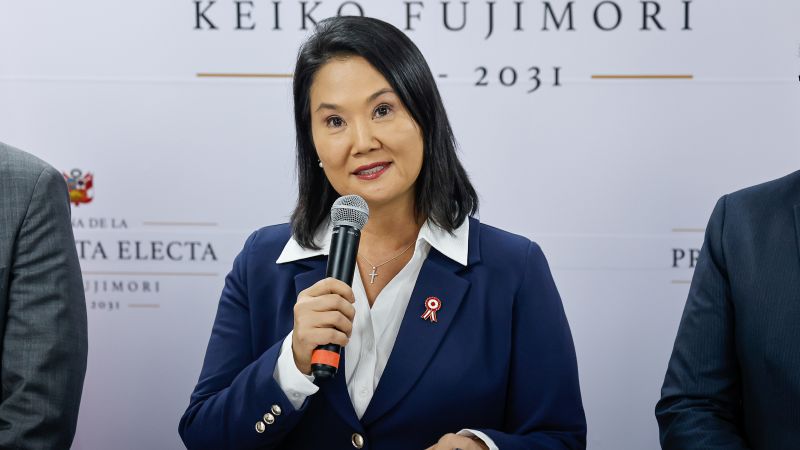 Keiko Fujimori declared winner of razor-edge Peru election