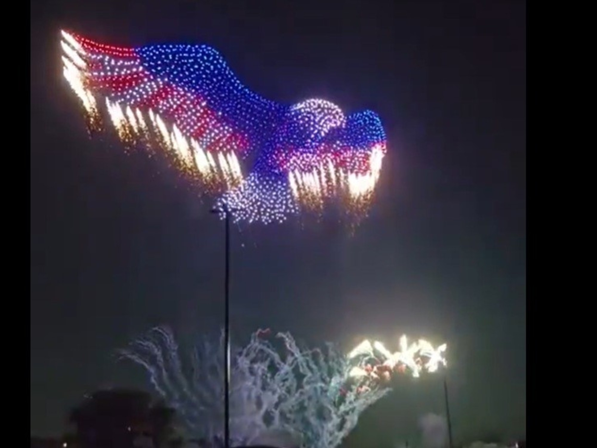 Con un impactante festejo con más de 2.500 drones, EE.UU. celebra el 250° aniversario de su independencia