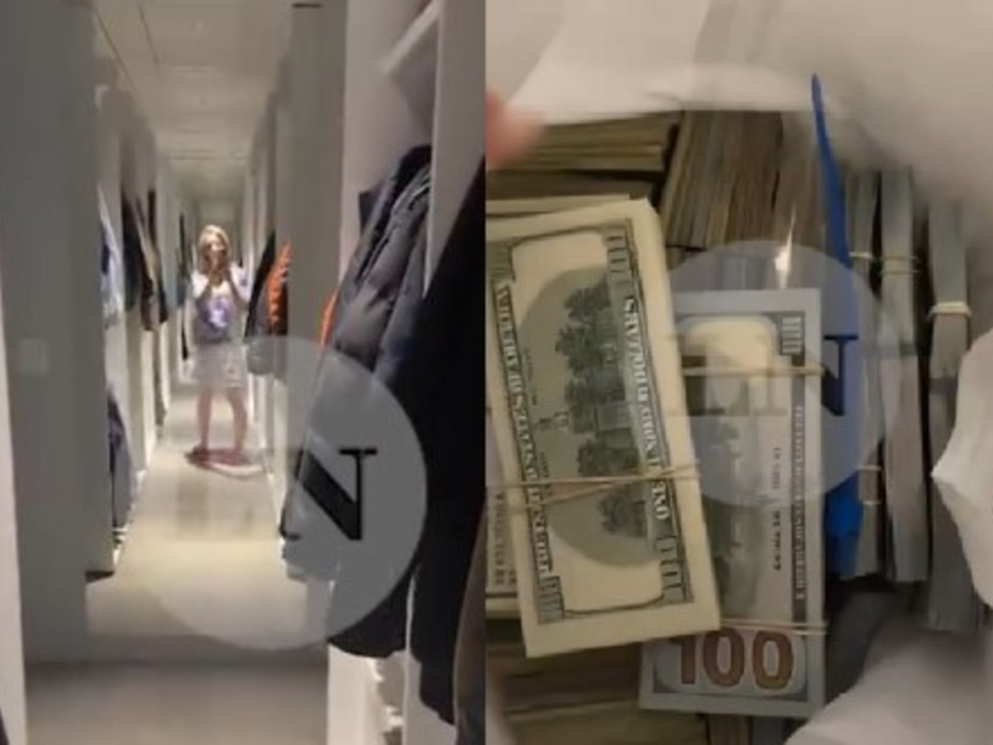 El vestidor con miles de dólares filmado por Jesica Cirio sería el de su departamento en Las Cañitas