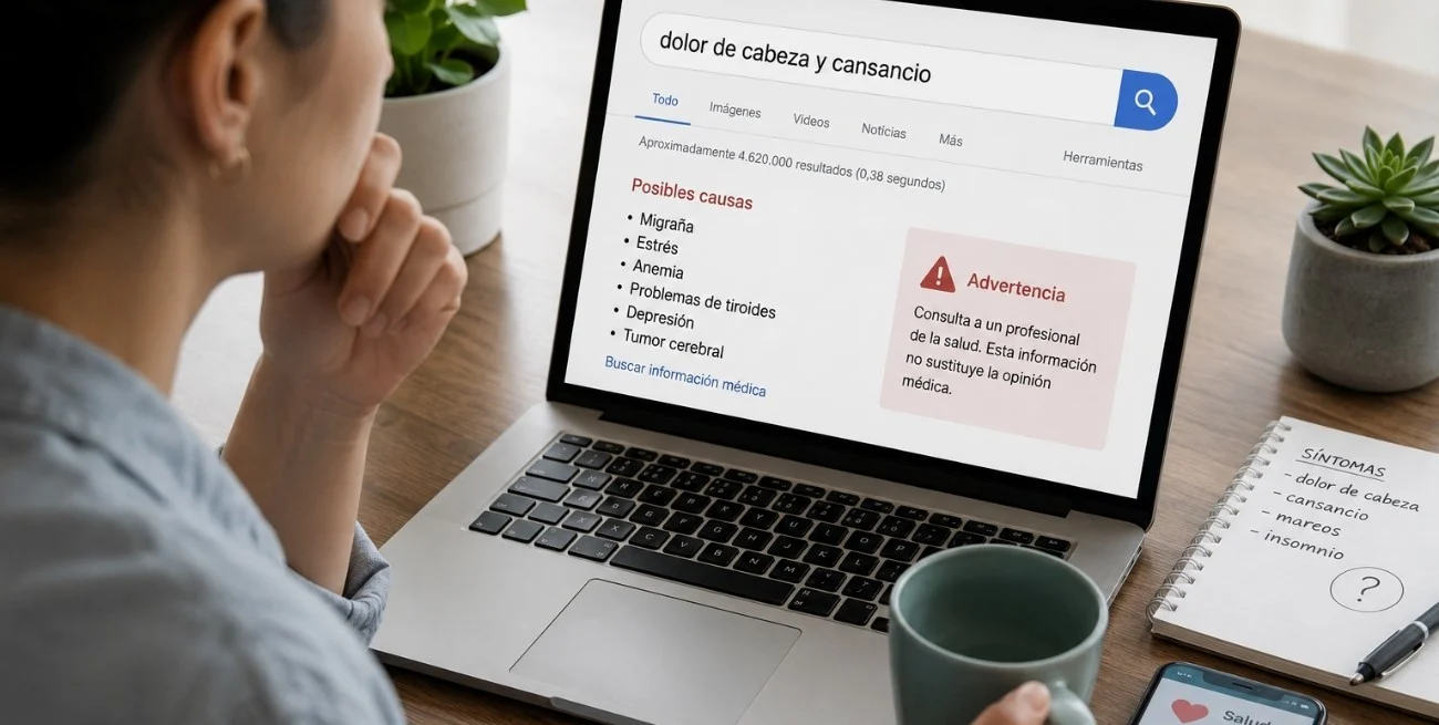 Los riesgos de buscar un diagnóstico en internet: qué advierten los especialistas