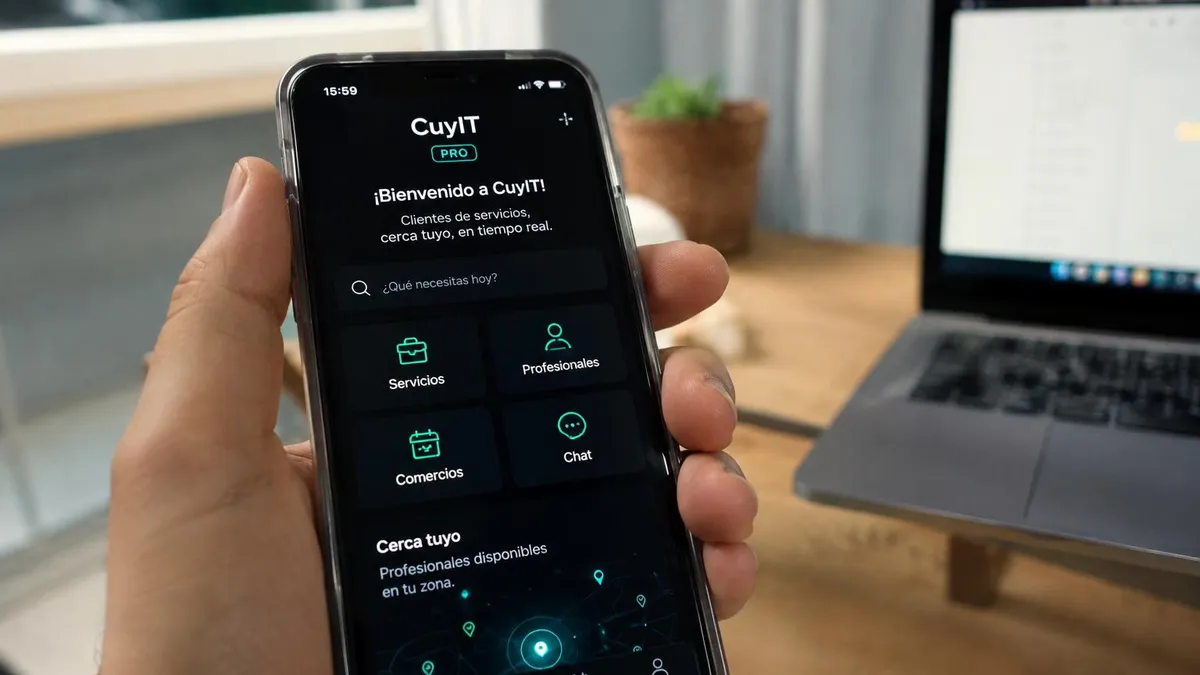 CuyIT, la aplicación sanjuanina que conecta profesionales, comercios y clientes en tiempo real