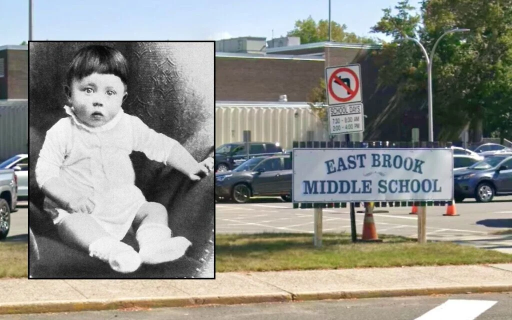 Baby photos section of New Jersey middle school yearbook features picture of baby Hitler