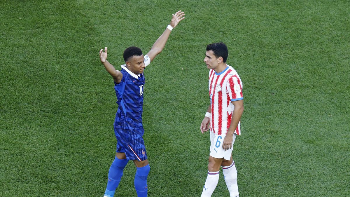 El partido caliente de Kylian Mbappé con Paraguay: gol, insultos y provocación