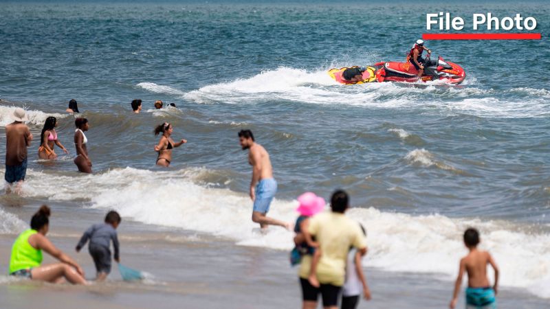 Swimmer bitten on the foot in a suspected shark attack at New York City beach