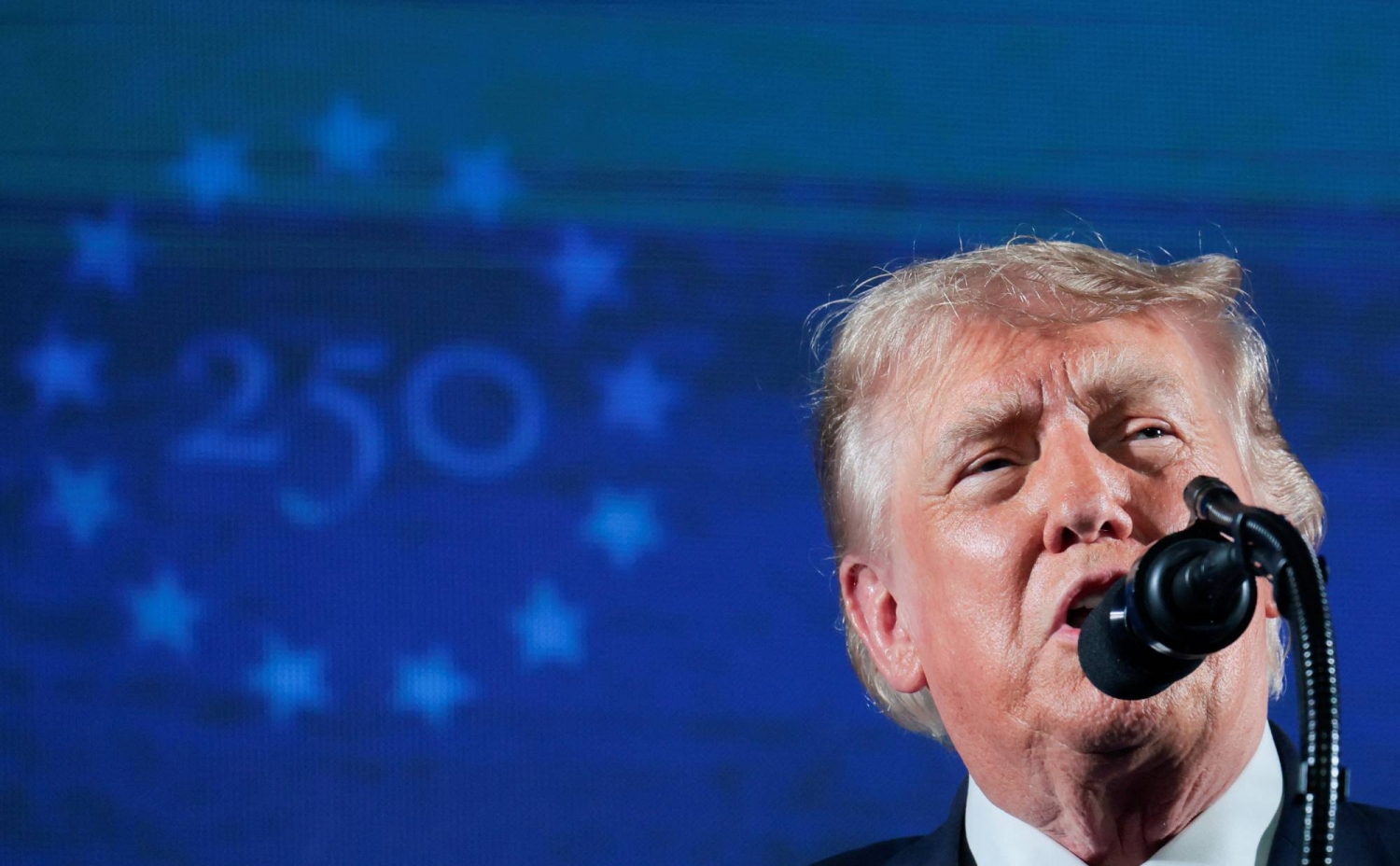 Trump extols America and rails at communism in U.S. 250th celebration