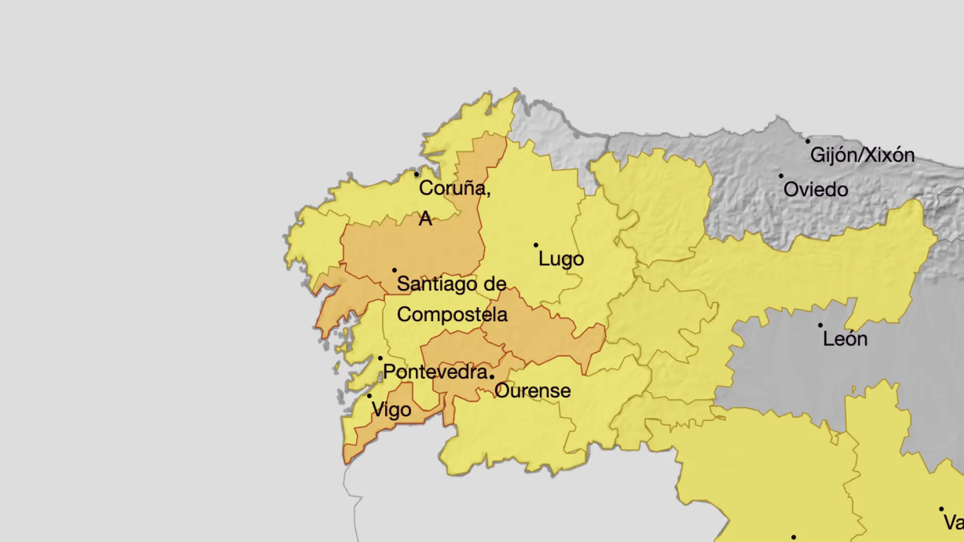 Alerta naranja en Galicia por calor extremo: los termómetros alcanzarán los 39 grados