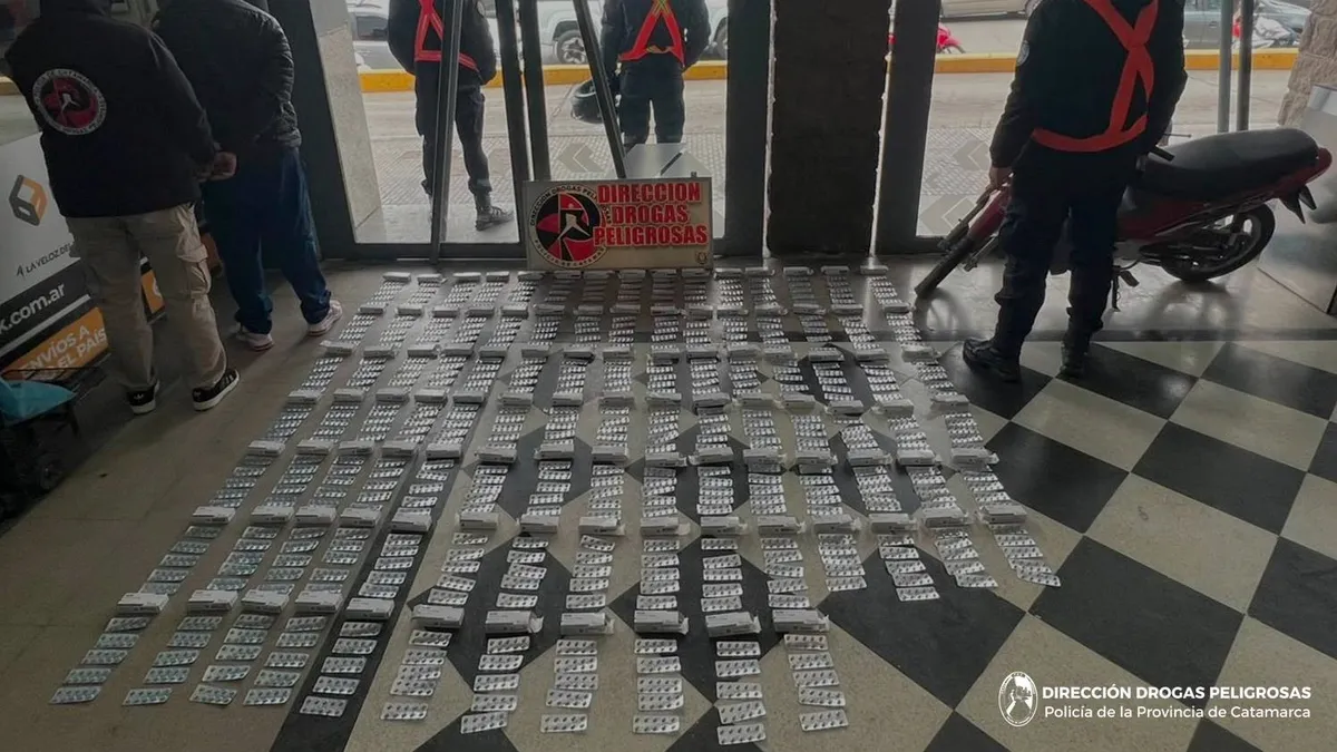 Secuestraron más de 6000 ansiolíticos y detuvieron a tres personas