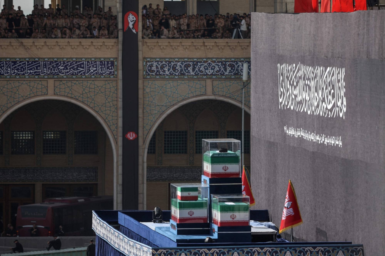 Three sons of Iran's slain leader Khamenei appear at funeral, not his successor