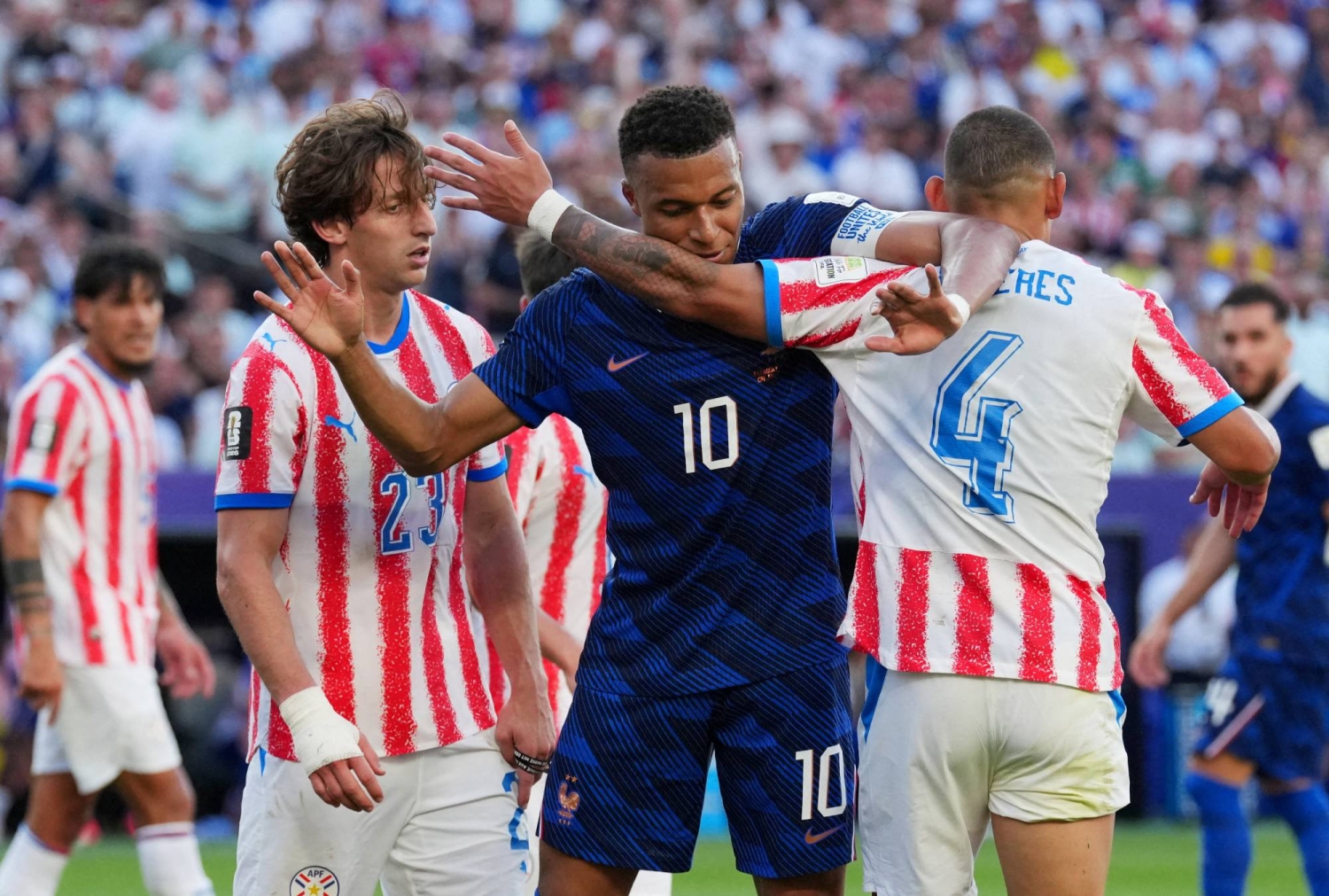 Kylian Mbappe says France can get its 'hands dirty' too after scrappy win over Paraguay