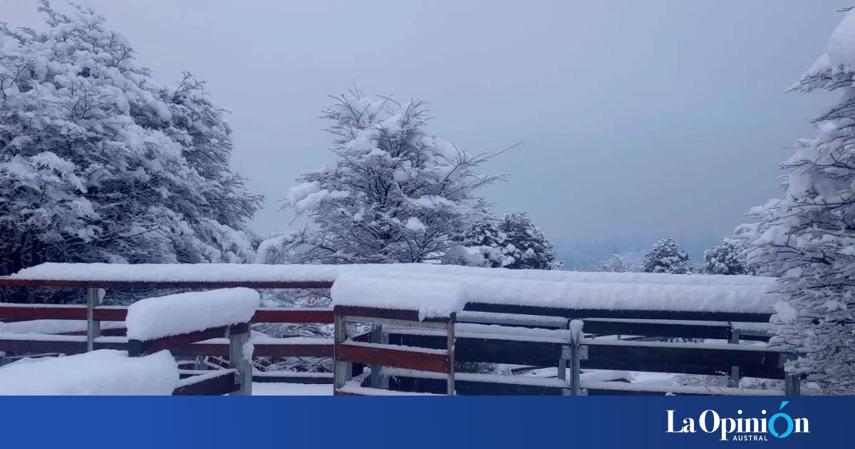 Alerta por fuertes nevadas en un sector de Santa Cruz para este lunes